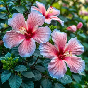 Гибискус садовый Тропикал Сан купить по цене от 293р. в интернет-магазине «Посадика» с доставкой почтой в в Ясныйе и по всей России – [изображение №1].