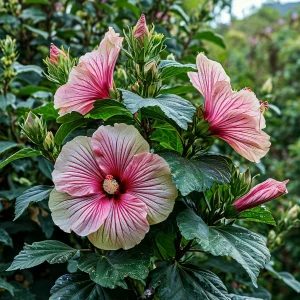 Гибискус Иден Бьюти купить по цене от 460р. в интернет-магазине «Посадика» с доставкой почтой в в Ясныйе и по всей России – [изображение №1].