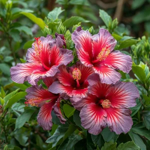 Гибискус Кримсон Флейм купить по цене от 479р. в интернет-магазине «Посадика» с доставкой почтой в в Ясныйе и по всей России – [изображение №1].